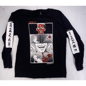 Logic COADM Tour '19 Long Sleeve T-Shirt XL Black Graphic Novel Rapper Merch